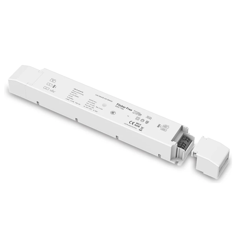 

Baru Triac Dimmable LED Driver LM-75-24-G1T2 Power Drive AC 200-240V Input,24V 75W Output Tegangan Konstan Triac Push Dim