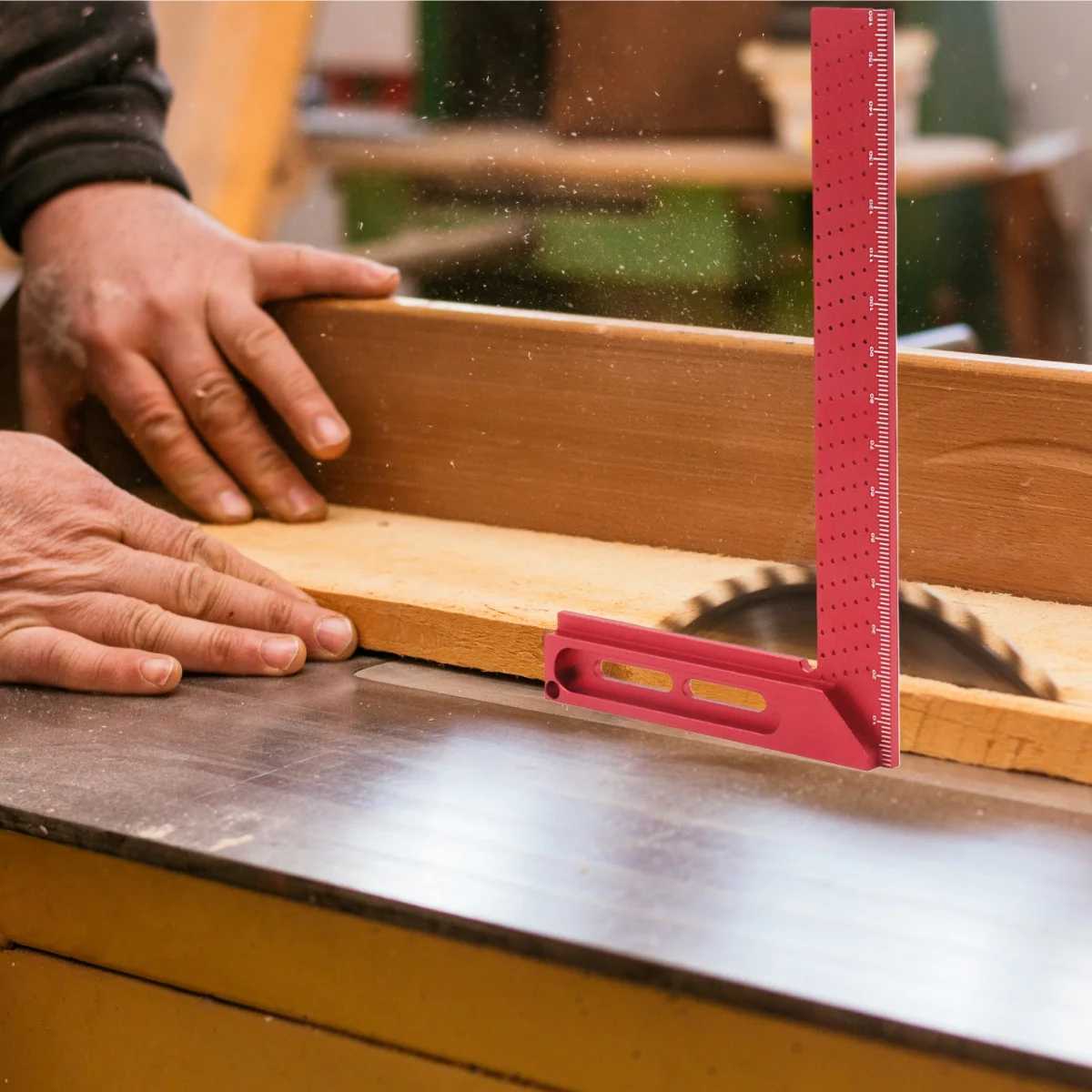 160 مللي متر الدقة مربع قياس وسم الكتابة ، الألومنيوم قياس الارتفاع النجارة عبر معايرة ثقب حاكم أدوات القياس