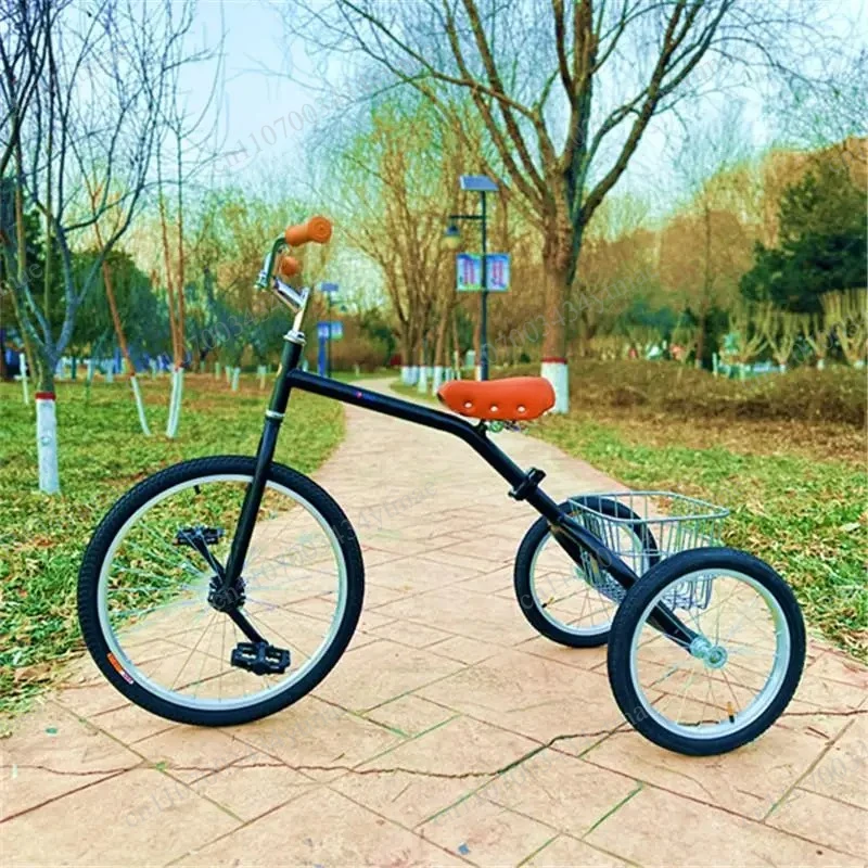 Adult Leisure Folding Tricycle Portable Self-propelled Vehicle for Walking & Shopping