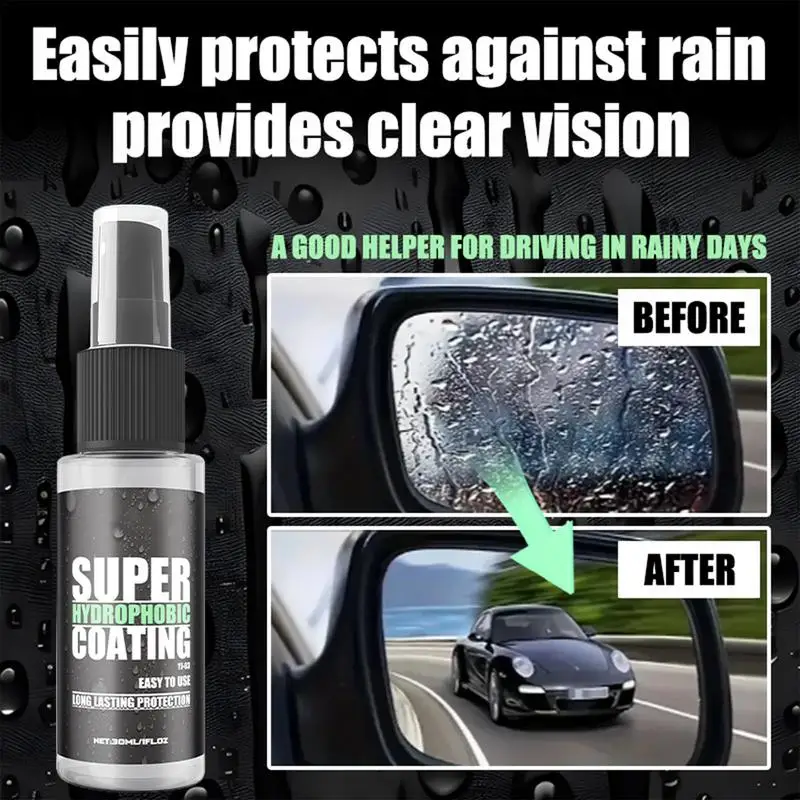 Anti Rain Spray Rain Repellent 30ml Car Water Repellent Coating Agent Vehicle Glass Waterproof Coating Agent For Windshield