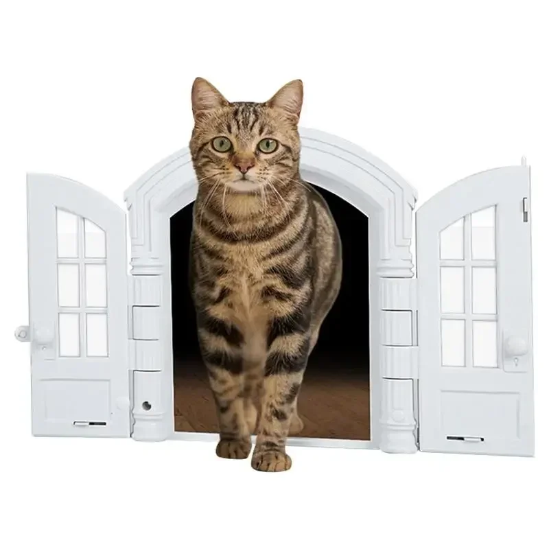 Cat For Exterior Door No-Flap Pet Door For Dog And Cat DIY Pet Door Pet Supplies For Cats Dogs Fits Laundry Room Bathroom