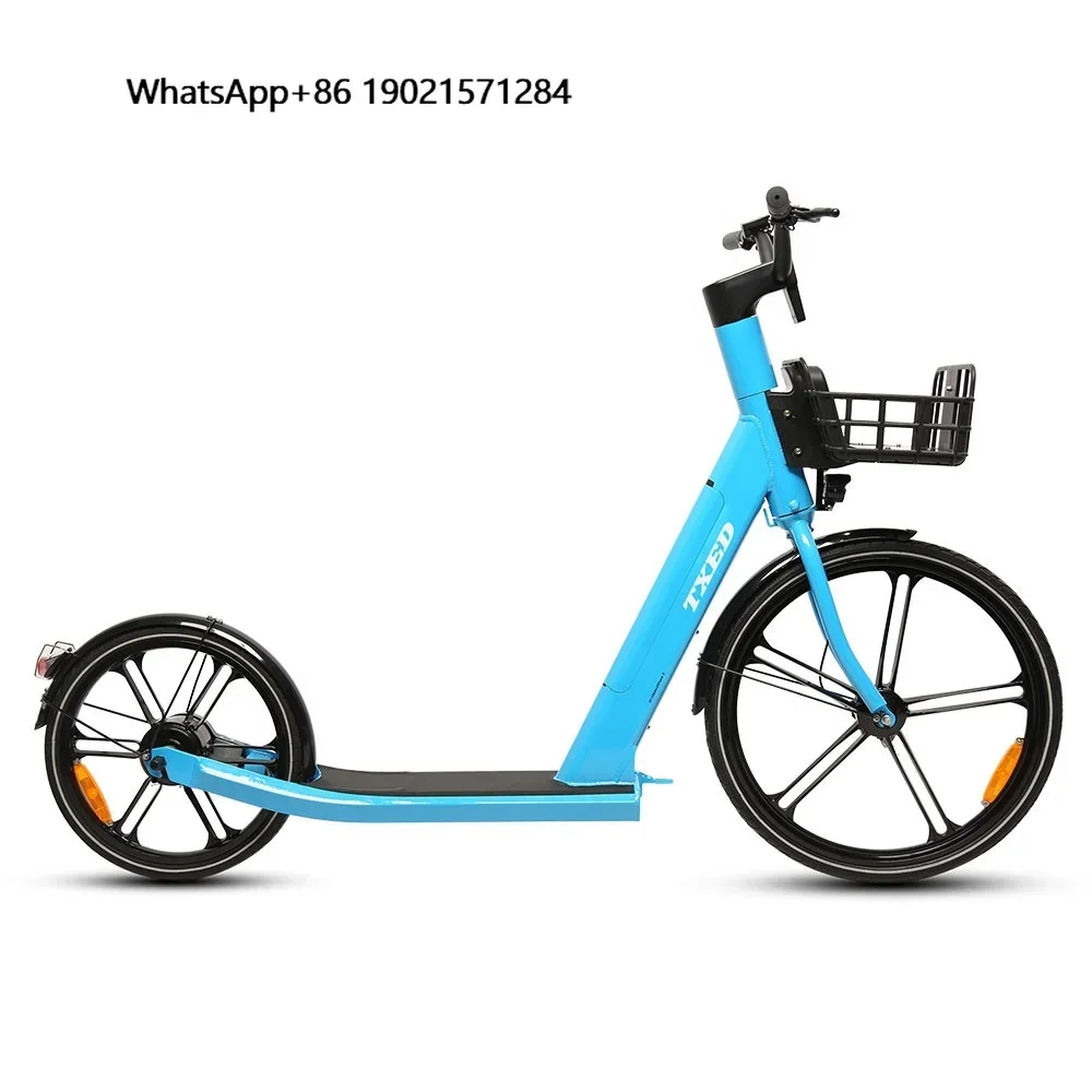 

TXED 2 Wheel Electric City Bike Scooter Brushless 36V/250 or 300W Rear Wheel Moto EBike with Basket Electric Scooter Bike