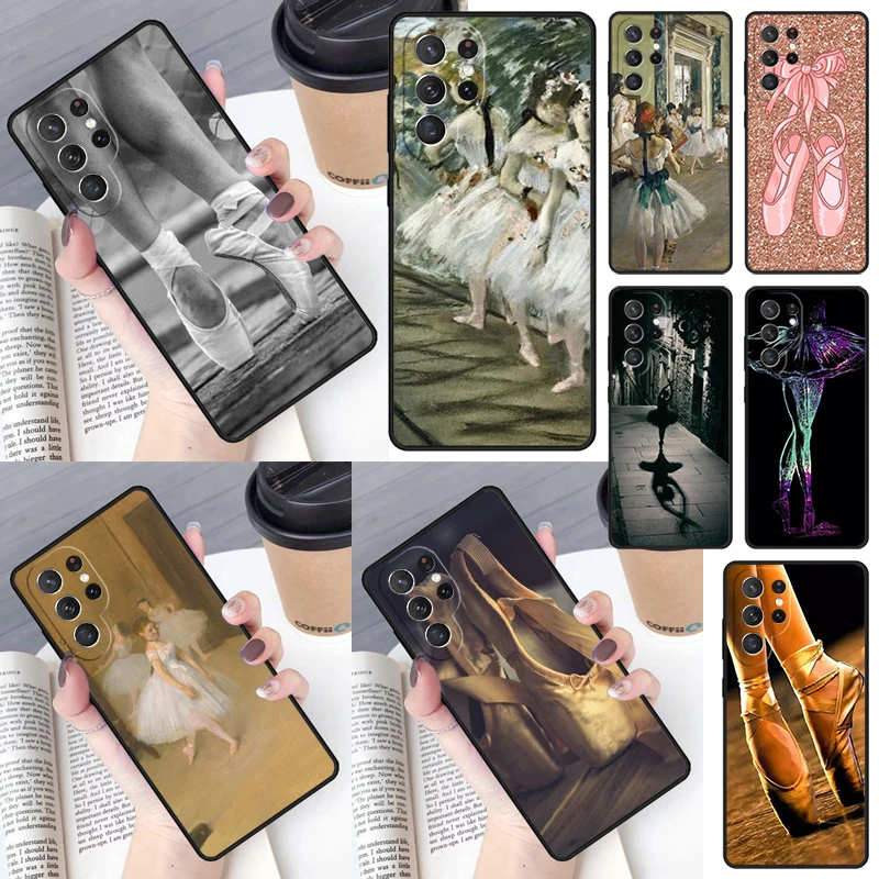 Ballet Phone Case for Samsung Galaxy S26 Ultra S25 S24 S23 S22 S21 S20 Note10 Plus FE Cover Luxury