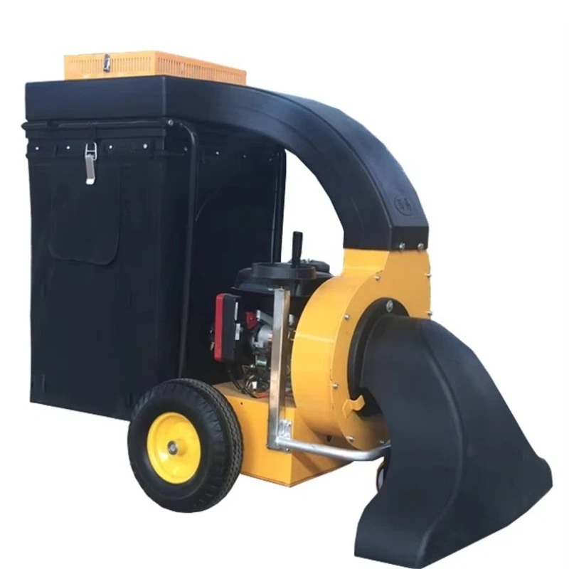 Small Walk Behind Leaf Blower Leaf Collector Machine with an Extension Tube for Cleaning Without Blind Spots