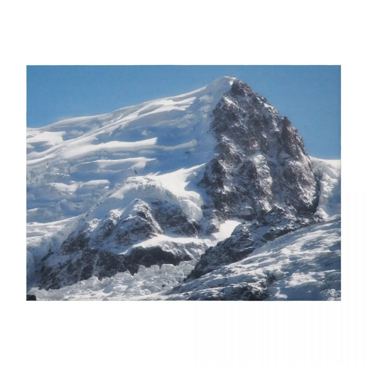 

Mont Blanc du Tacul, Alpes, France Throw Blanket Giant Sofa Flannels Sofa Quilt Blankets