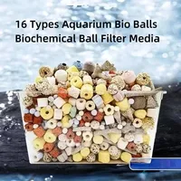16 Types Aquarium Bio Balls Biochemical Ball Filter Media for Aquarium Filter Accessories for Fish Tank Hot Sale 250g 500g 1000g