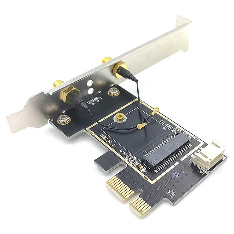 Efficient PCIE WiFi Card Adapter Bluetooth for PC Desktop Wi-Fi Antenna M.2