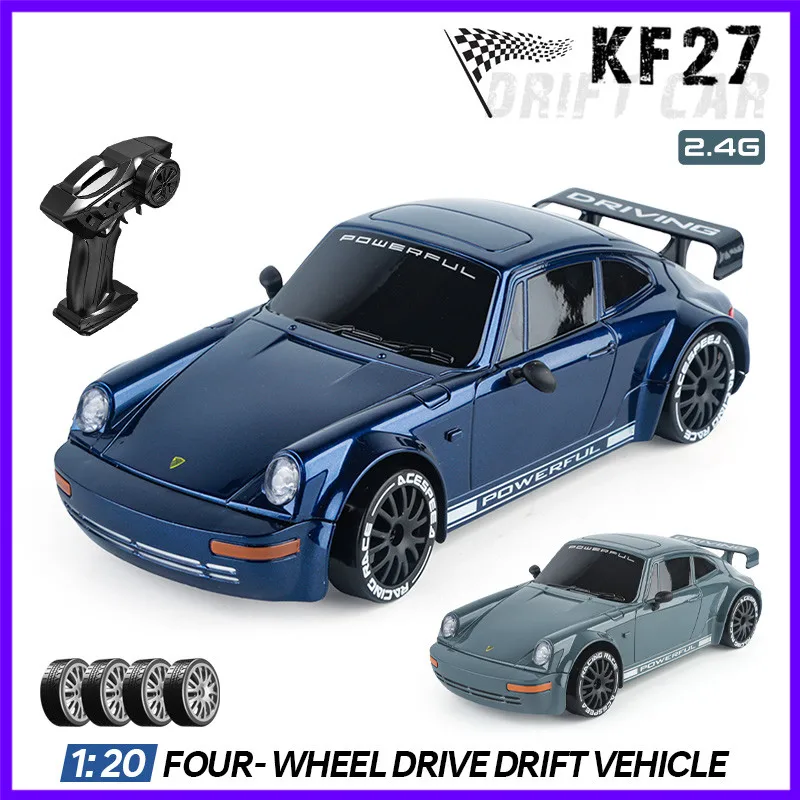 Remote Control RC Drift Car Toy With LED Light KF27 1:20 High Speed Vehical Racing Car Game Gift for Kids Adults