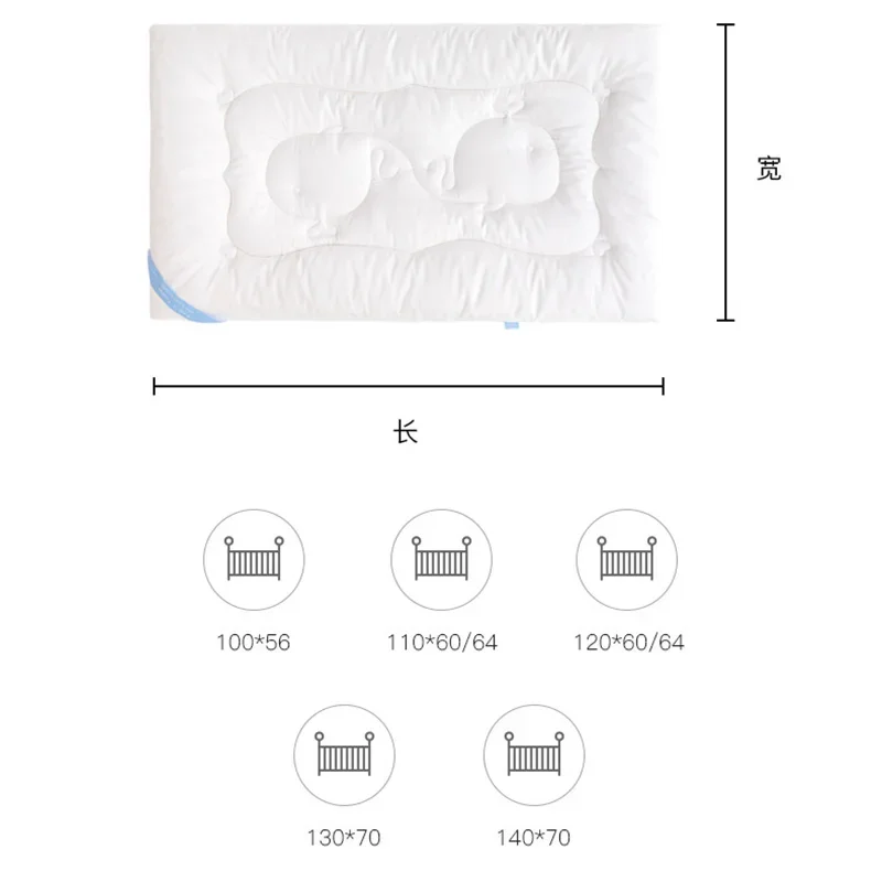 Colchão de algodão para bebê, colchão de escorpião para bebê, berço, cama para crianças pequenas, branco puro e macio bhs027