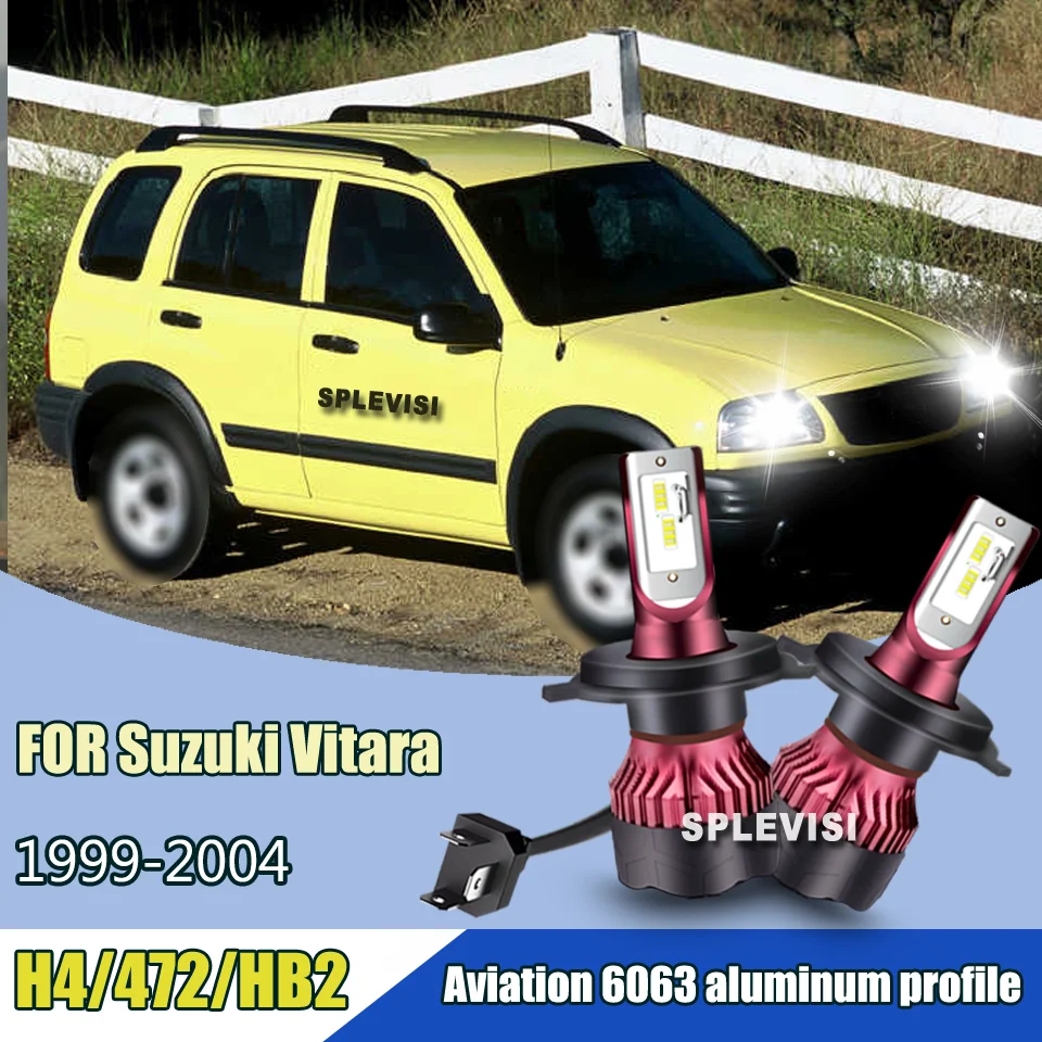 2 шт. долговечные светодиодные фары H4/9003, лампа с чипами, 100 Вт, передние лампы для автомобилей, 12 В для Suzuki Vitara 1999 2000 2001 2002 2003 2004 2 шт. долговечные светодиодные фары H4/9003, лампа с чипами, 100 Вт, передние лампы для автомобилей, 12 В для Suzuki Vitara 1999 2000 2001 2002 2003 2004