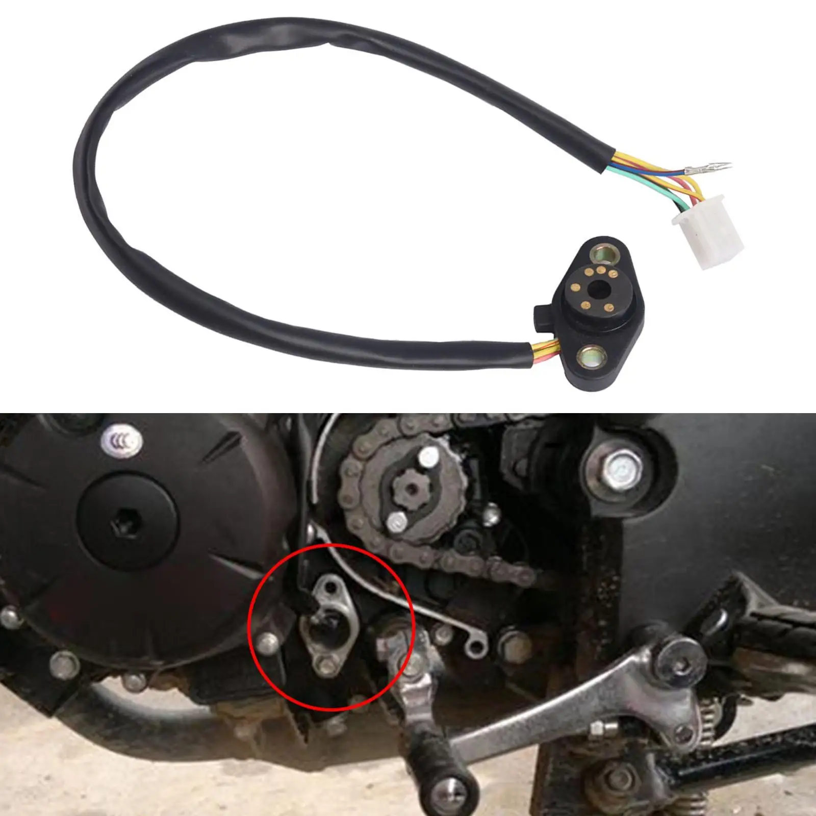 Gear Position Indicator Gear Position Sensors 5 Gear Motorbikes Supplies Replacement Part for WH175 Cbf190 WH125 Cbf190R