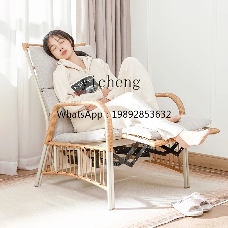 U1  recliner balcony leisure table and chair single backrest sofa lunch break can lie down can sleep home