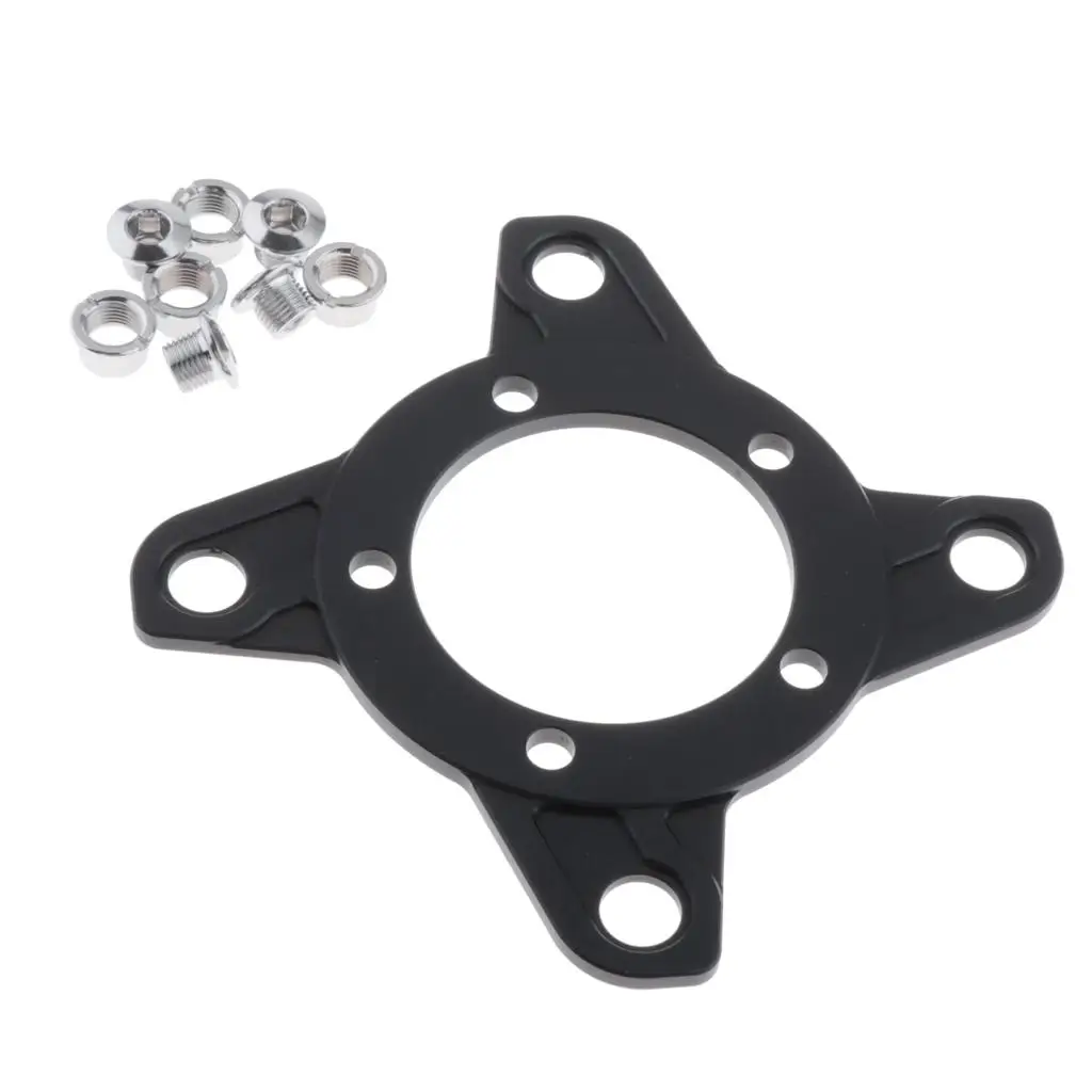 Bicycle Chain Ring Adapter 104BCD 130BCD Chainwheel Spider Aluminum Converter E Bike Components for Bafang BBS01 BBS02 Mid Motor view 2
