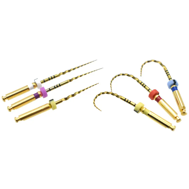 Dental Super Files Gold Super Files Golden Rotary Files  For Root Canal Preparation Engine Dental Tool