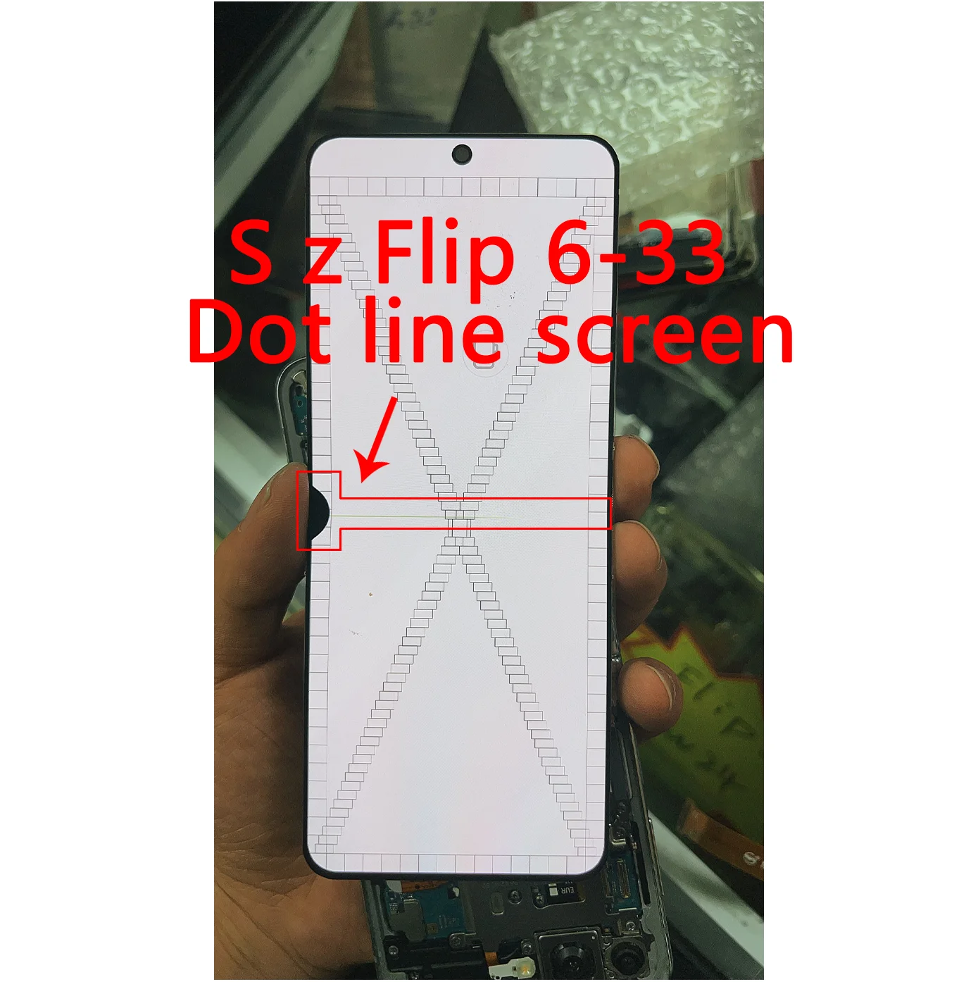 With Defect No Frame only LCD For Samsung Z Flip 6 F741 F741B LCD Display Screen Display Touch Screen Digitizer Assembly PARTS