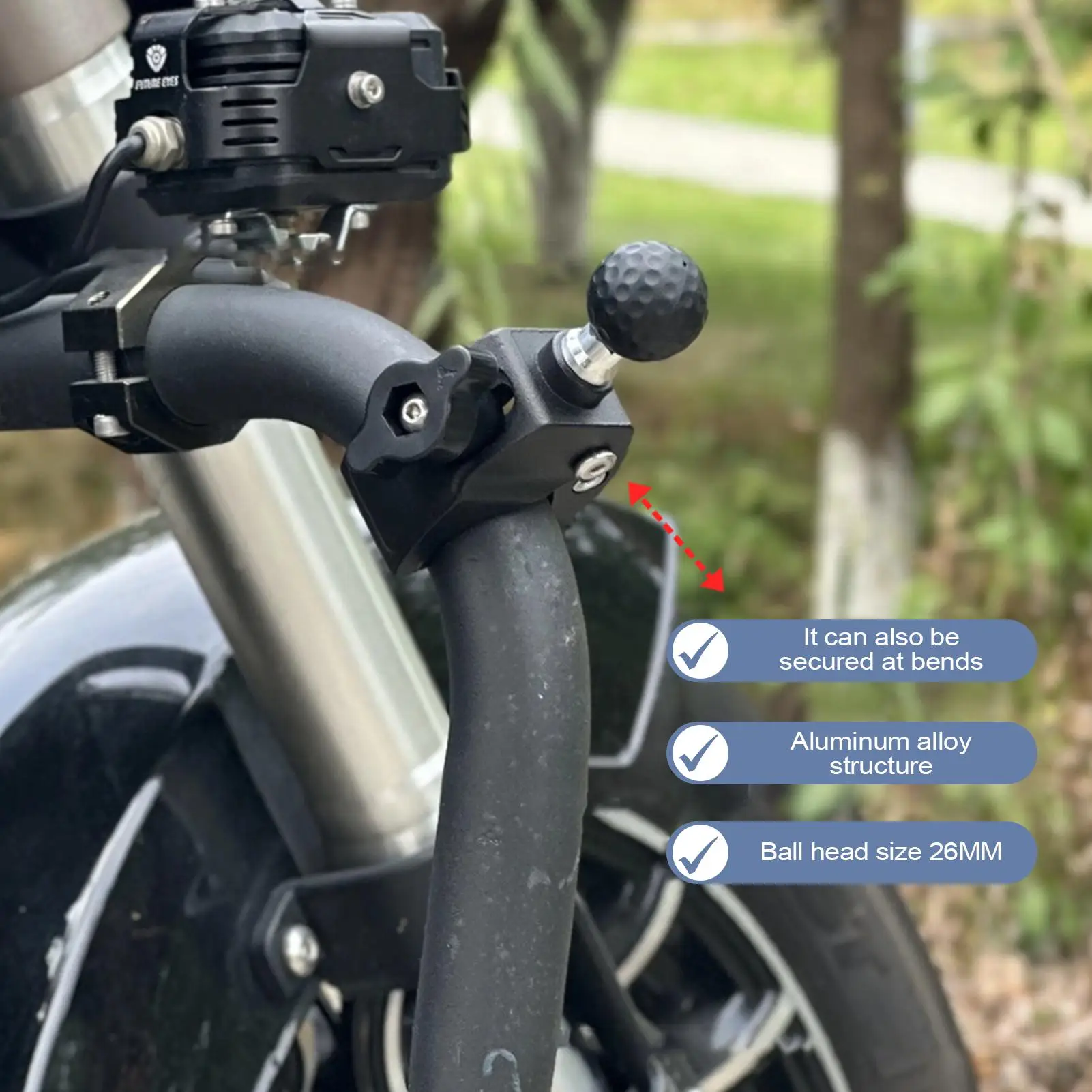 Action Camera Mount Bike Clamp Mount Adapter Quick Release Bracket for Cart Motorcycle Cycling Scooter Bicycle Stroller