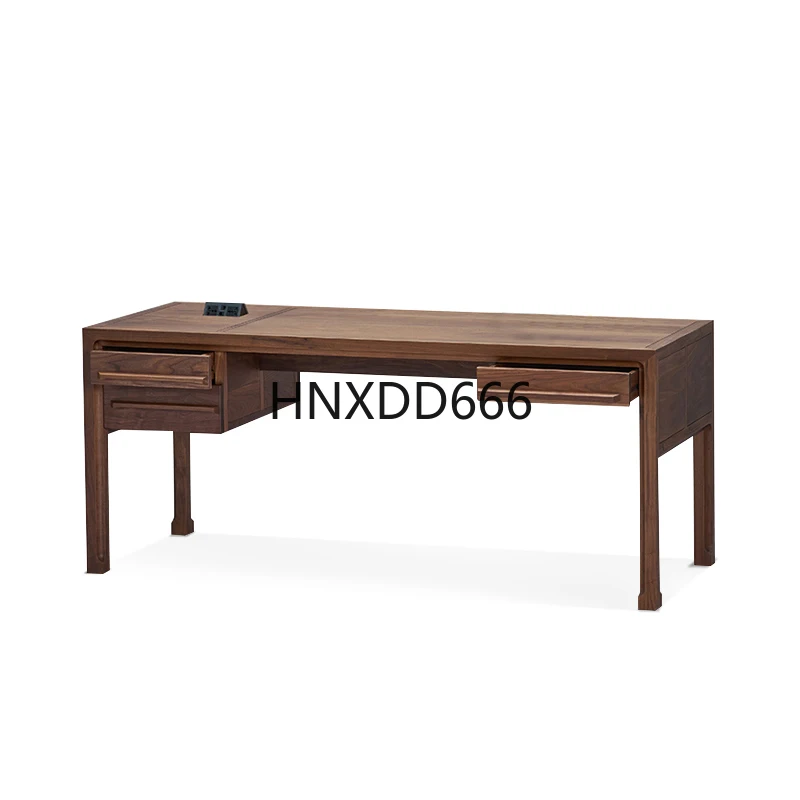 

New Chinese style solid wood boss table big desk desk