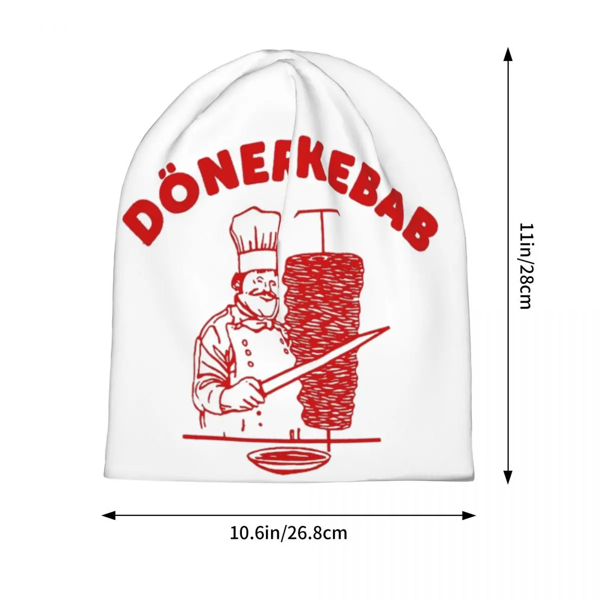 Doner Kebab Skullies Beanies Hats Warm Autumn Winter Outdoor Cap Knitted Bonnet Caps for Men Women Adult