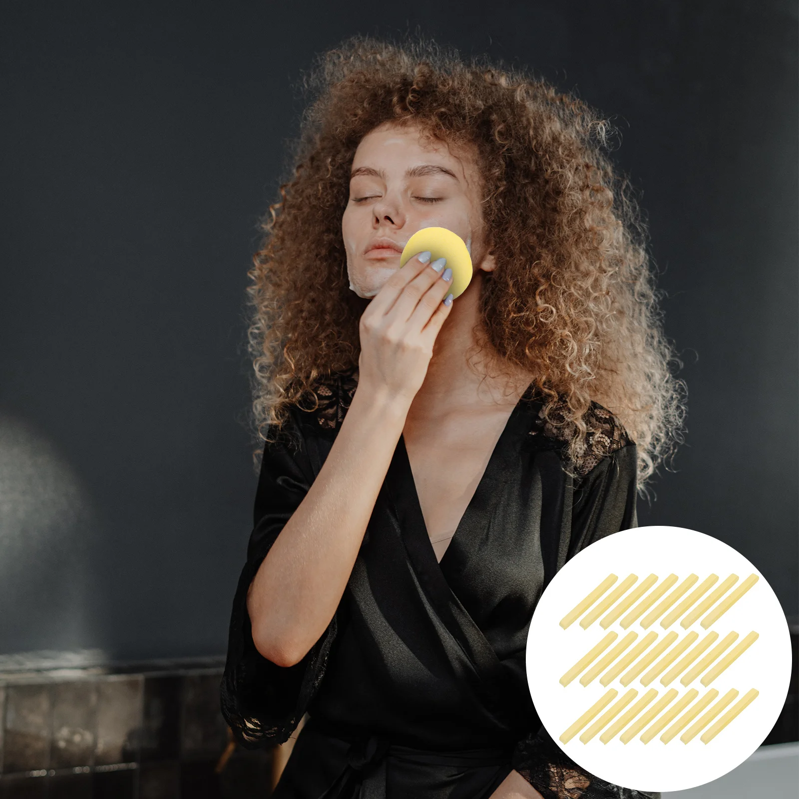 

60pcs Facial Sponges Face Cleaning Skin Care Tools Makeup Removal Pads Compressed Washing Sponges Portable For Travel Home