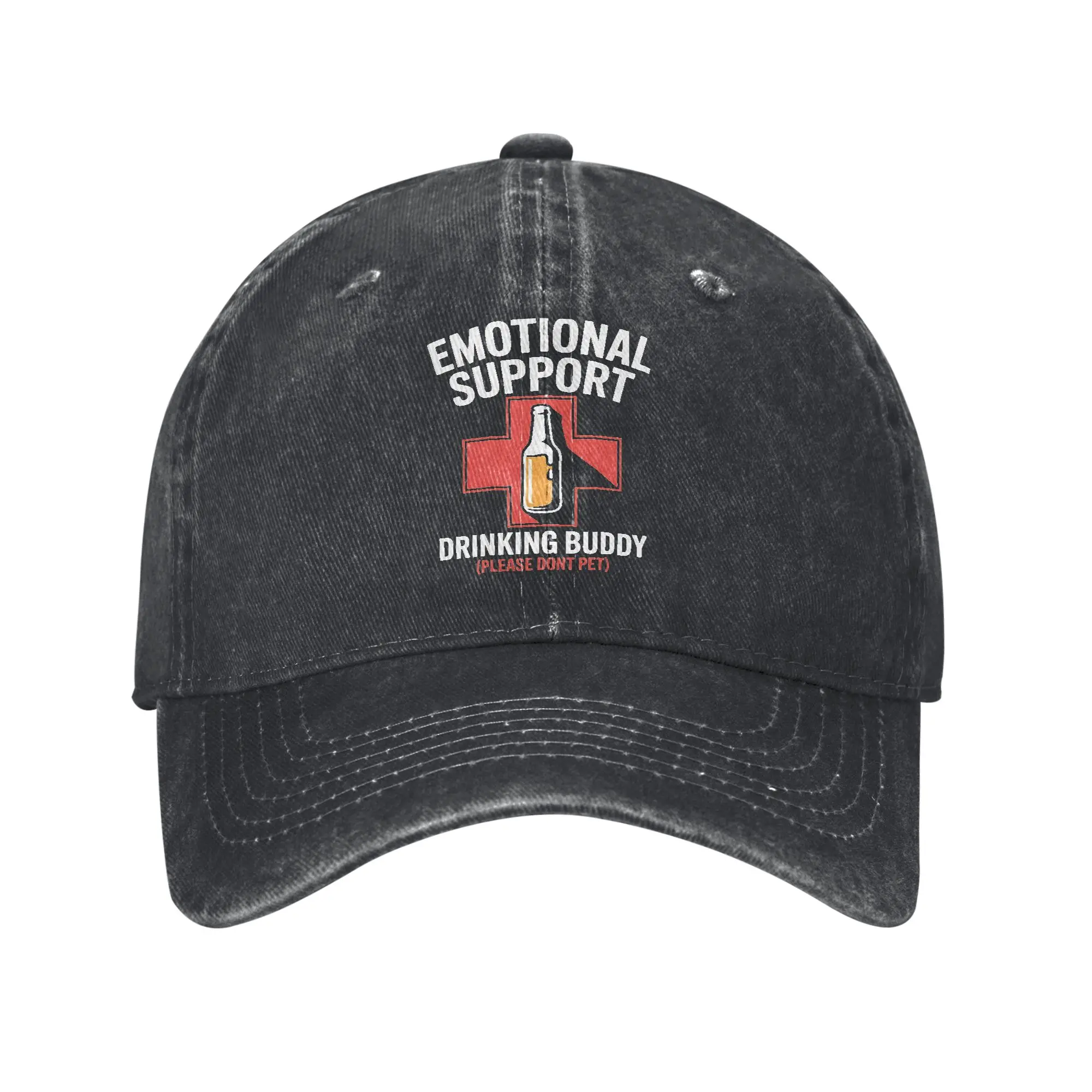 Emotional Support Drinking Buddy Beer Trucker Hats Outfit For Men Women Baseball Caps  Fashion Wear Snapback Caps Adjustable