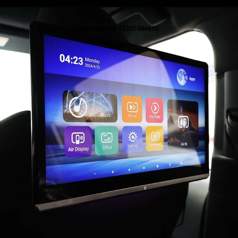 4kvideo 14 Inch 8CORE 64gb 128gb Android Backseat Screens for Car Display Screen Android Car Headrest