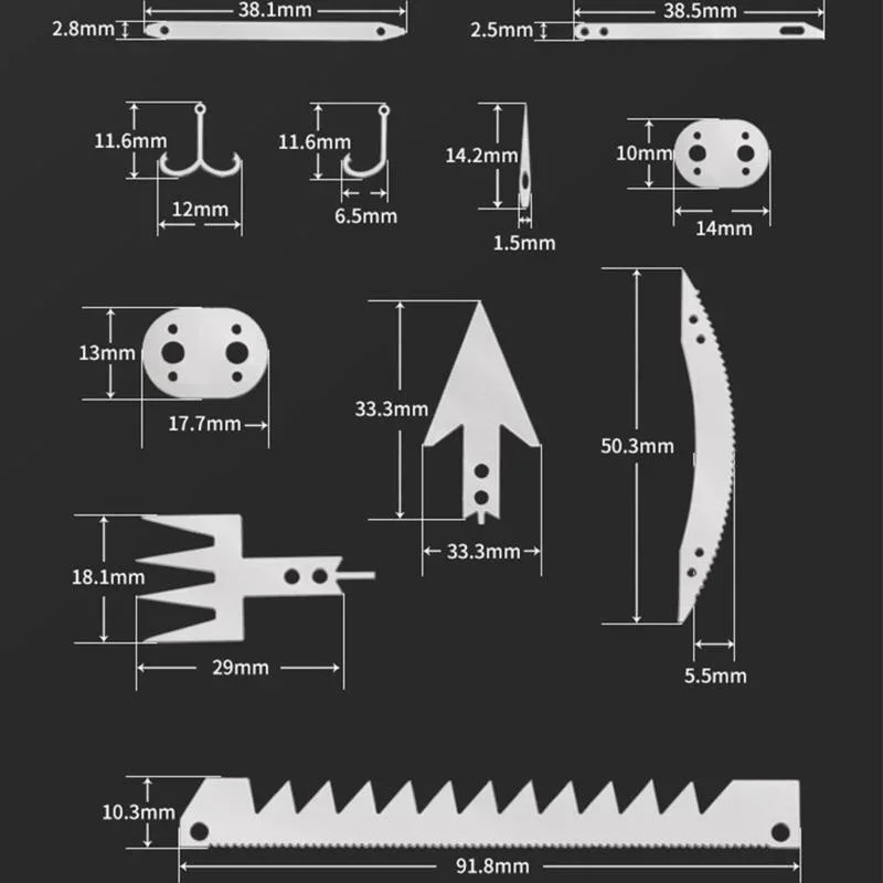 Survival Tool Card 22-in-1 Portable Stainless Steel Camping Tools Multifunctional Fishing Supplies Outdoor Emergency Equipment