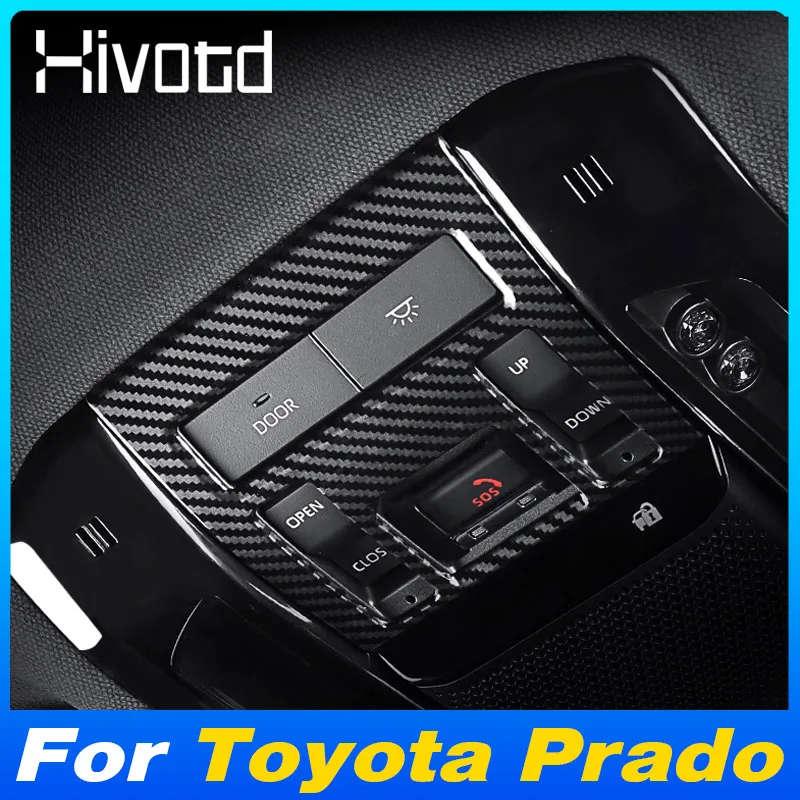 

Крышка управления лампой для чтения на крыше автомобиля, модифицированная наклейка, детали отделки, аксессуары для интерьера для Toyota Prado LC250 2024 2025