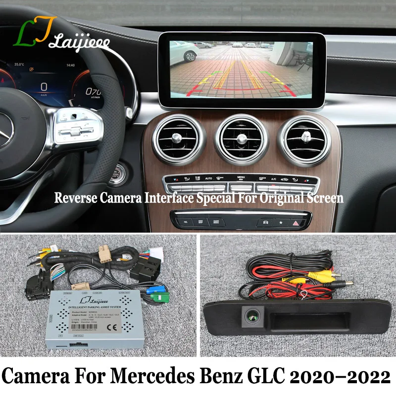 

For Mercedes Benz GLC Class X253 C253 Facelift 2020 2021 2022 OEM Screen Plug and Play HD Night Vision Rear View Reverse Camera