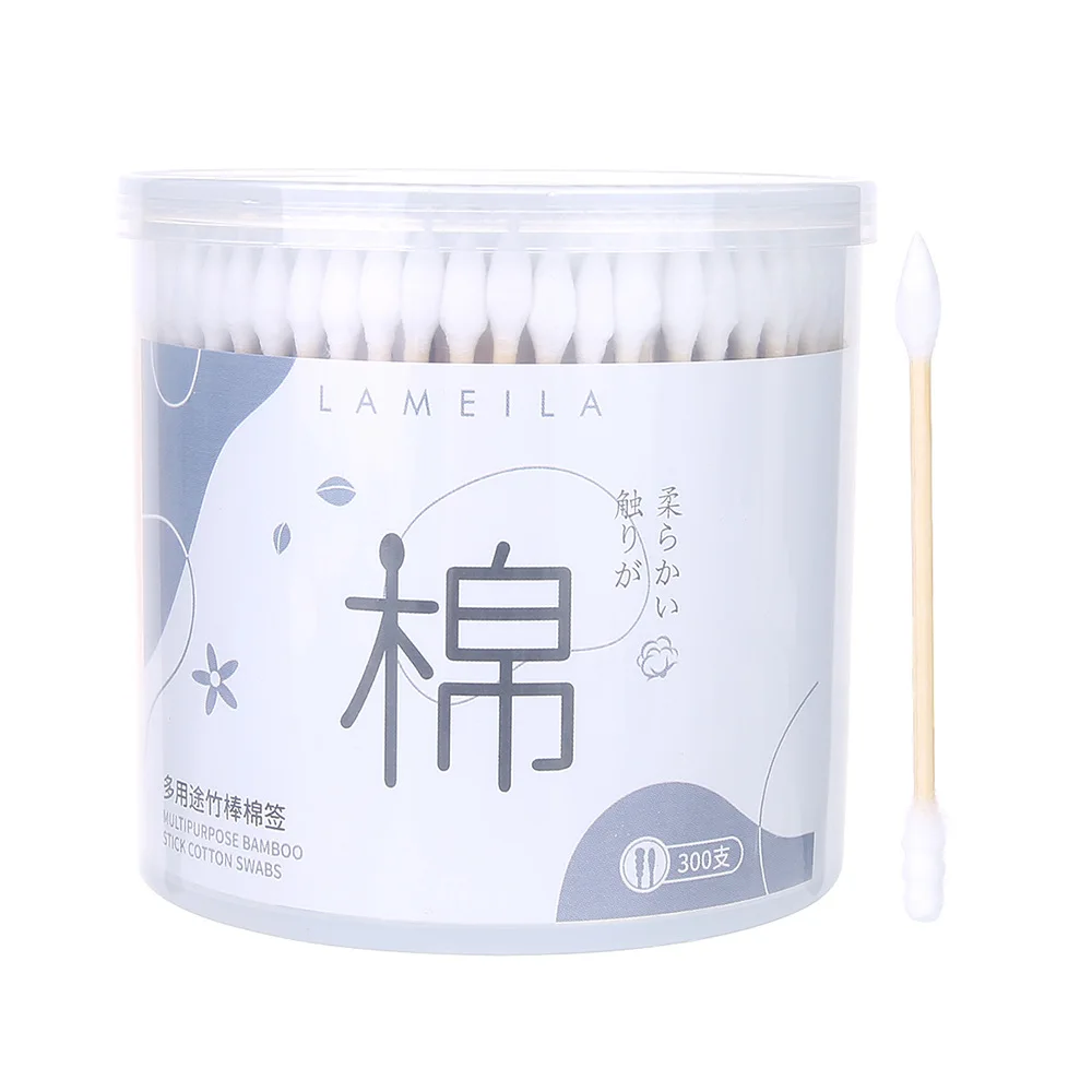 300 pieces microbrush disposable for cleaning ears ear cleaning cotton pads ear sticks cotton buds wooden sticks eyebrow tool