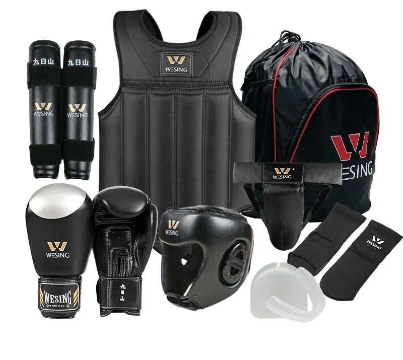

--set Sanda Protective Gear Sanda Equipment Set Boxing Equipment