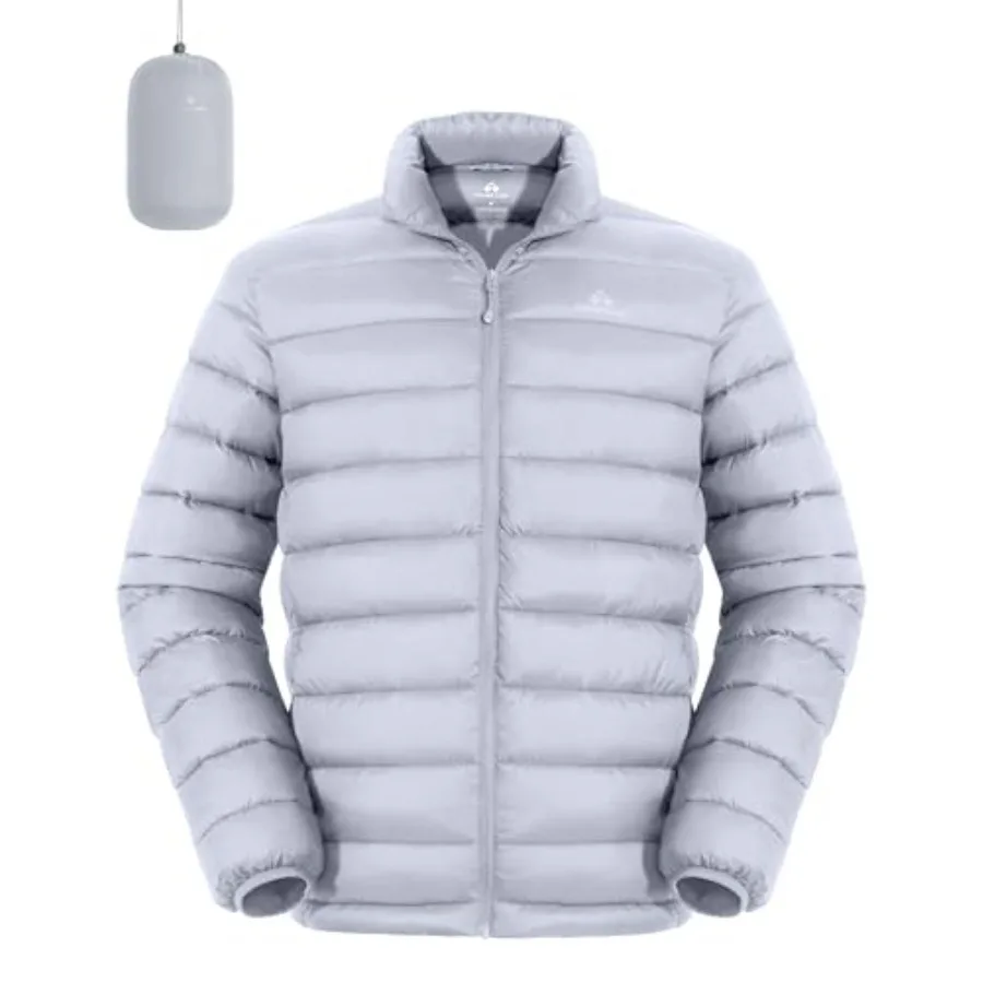 

Pioneer Camp Mens Lightweight Packable Puffer Jacket Winter Insulated Puffy Coat Water Repellent Warm Quilted Jackets Travel