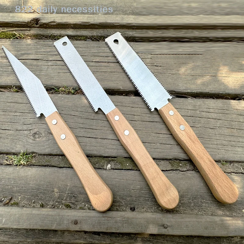 convenient1PC Trim Tool For Household Flush Cut Saw Woodworking Small Hand Saw Wooden Straight Handle Single Edge Pull Saw