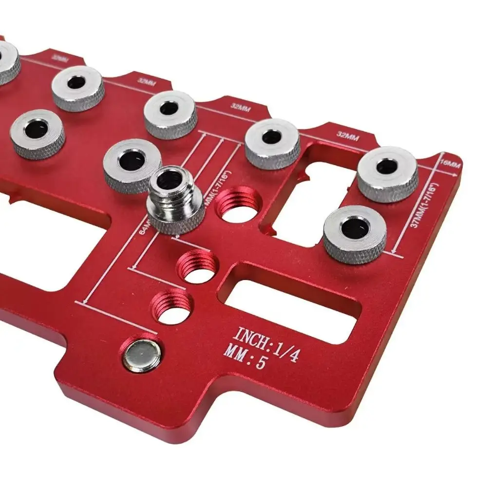 

Aluminum Alloy Handle Pitch Punch Hole Locator Wear Resist Precision Straight Hole Drilling Template Precision Alignment Durable