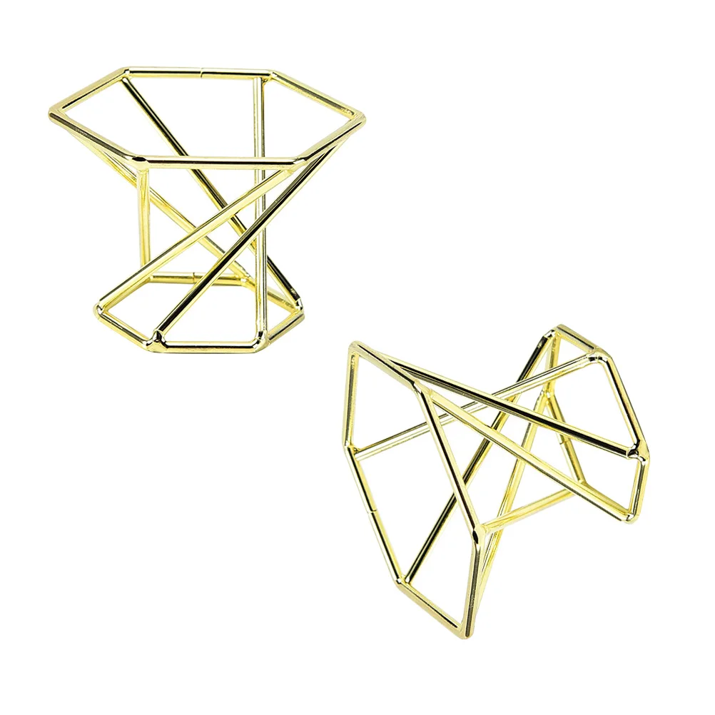 

2pcs Holder Stainless Steel Storage Rack Golden Stylish Powder Puff Stand Durable Makeup Sponge Holder For Women Girls Powder