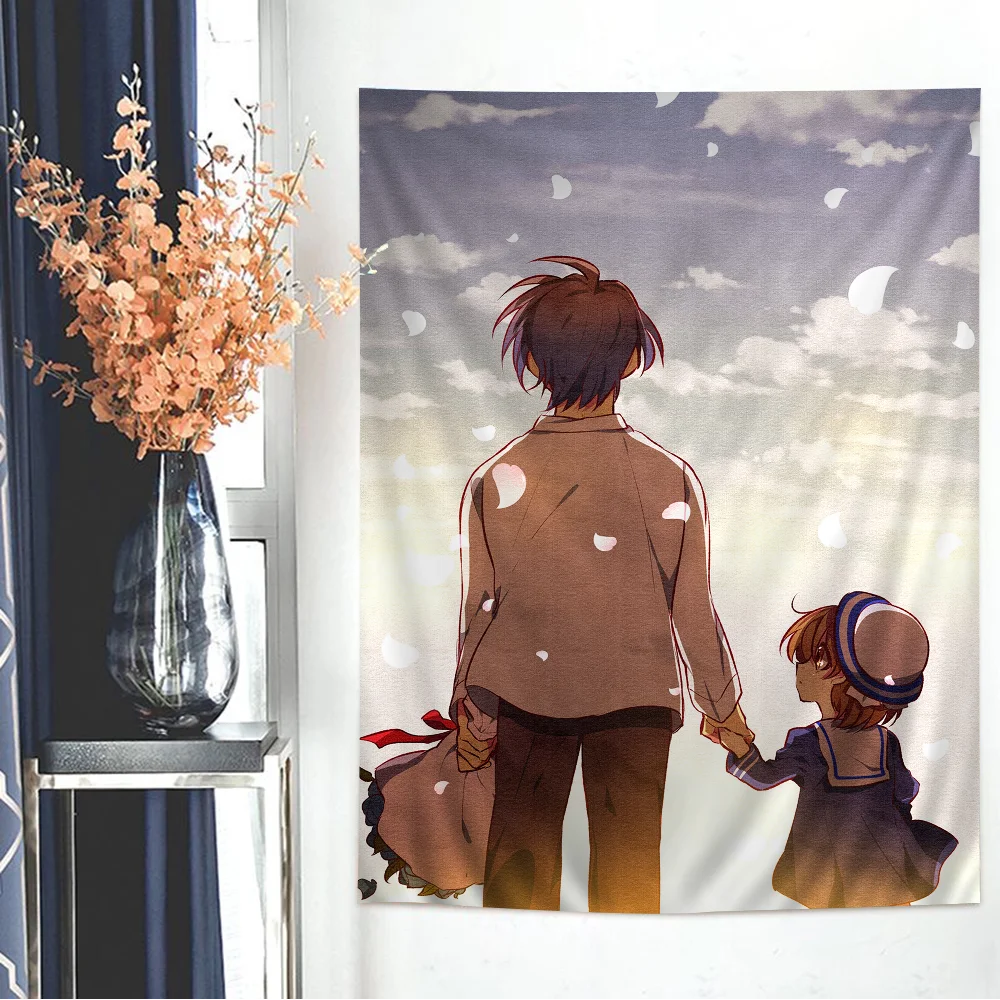 Clannad After Story Tapestry Art Printing Art Science Fiction Room Home Decor Home Decor