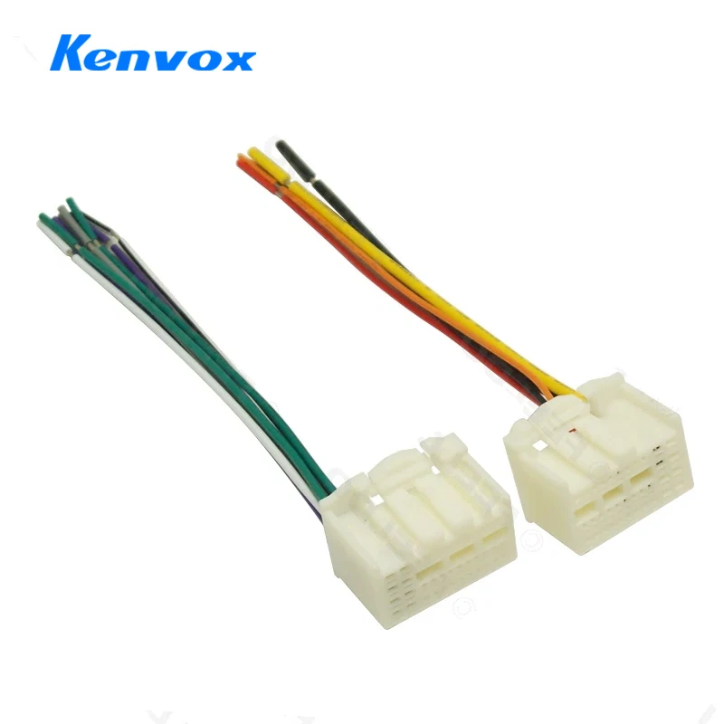 1Pc 35Pin Car Stereo Wire Harness Adapter Connector Plug Into Radio For KIA K2/K3/K4/Elantra/Mistra/Tucson (16~17)