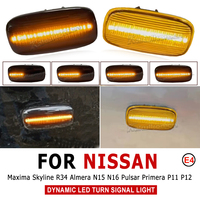 For Nissan Skyline R34 Sunny G10 Serena C24 Primera Camino WP11 P11 P12 Dynamic LED Car Side Marker Lights Repeater Signal Light
