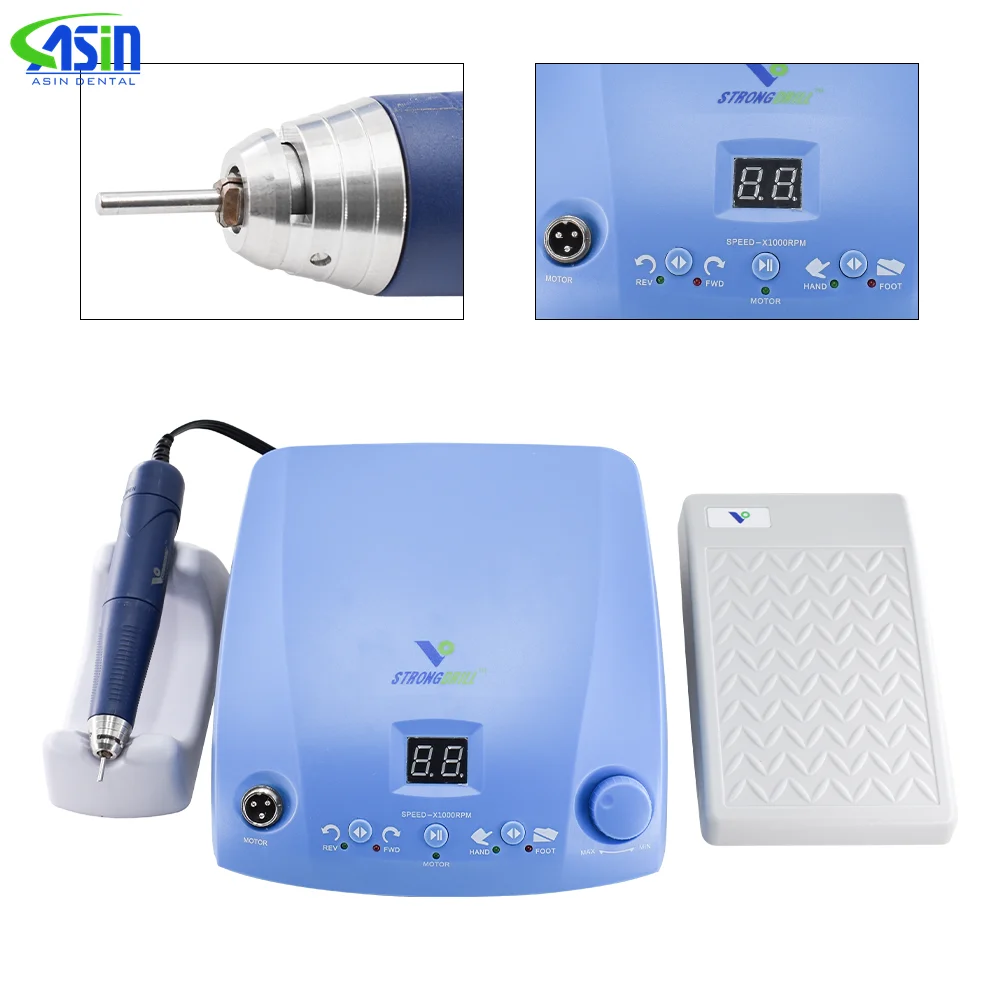 STRONG Micromotor 50000rpm Polishing Handpiece Dental Brushless Electric Micro Motor QZ60 Manicure Drill Jewelry Drill
