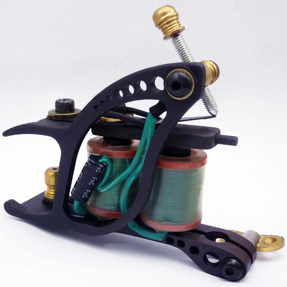 High-grade specialty Hand-assembled 10 Wrap Coils Tattoo Machine Gun For Liner Shader Cast-iron Tattoo Machines