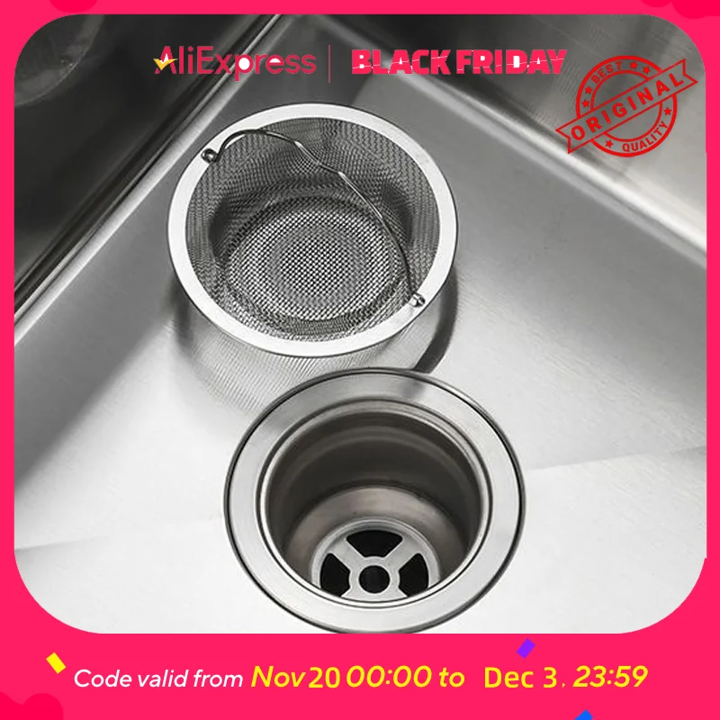 

Universal Stainless Steel Sink Strainer - Fine Mesh Drain Filter for Kitchen Sinks, Prevents Clogs, Easy Clean