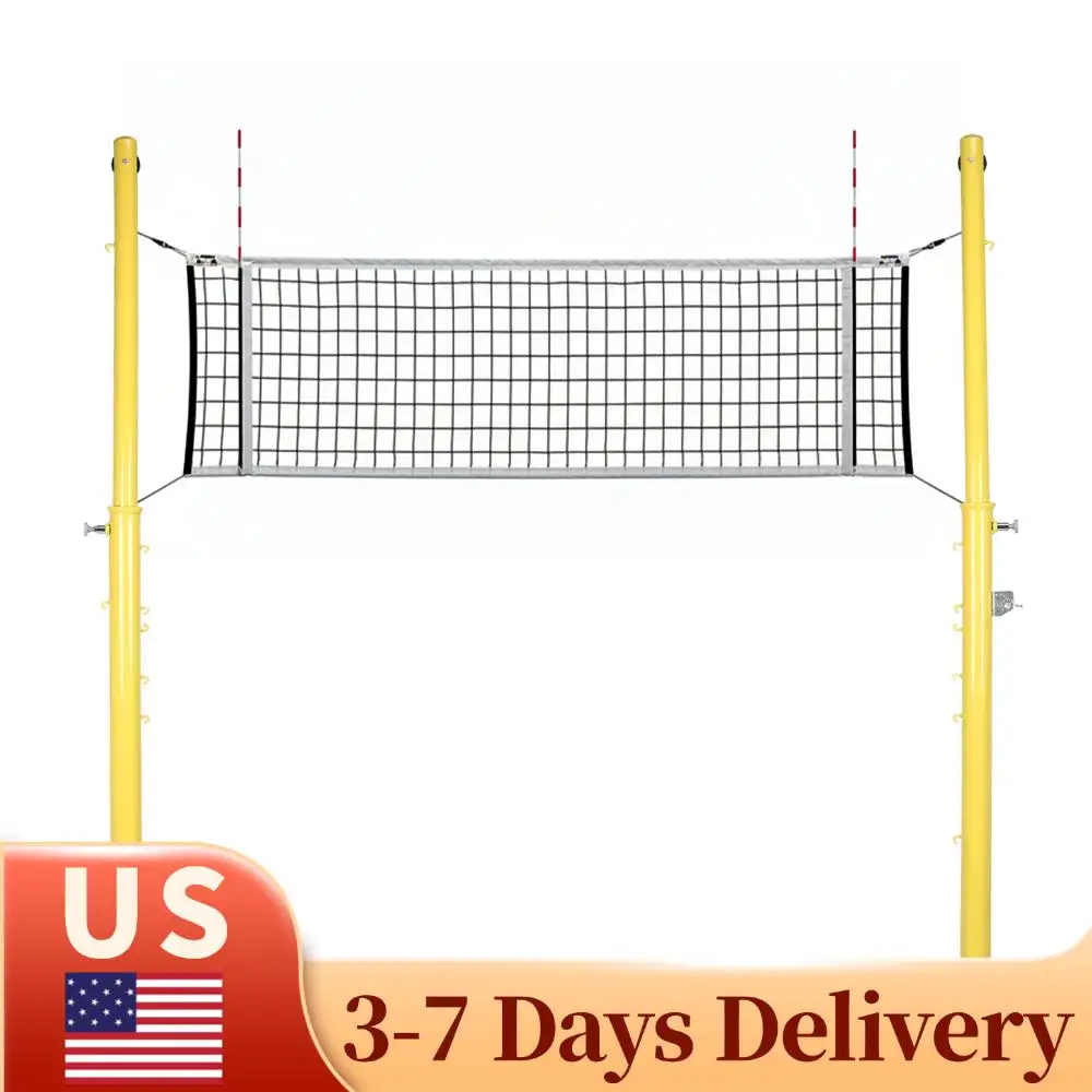 

Съемный стальной волейбольный столб с креплением в грунт, регулируемый по высоте (6 уровней, от 1,55 м до 2,42 м) для использования в помещении (спортзалы) и на улице (парки, школы)