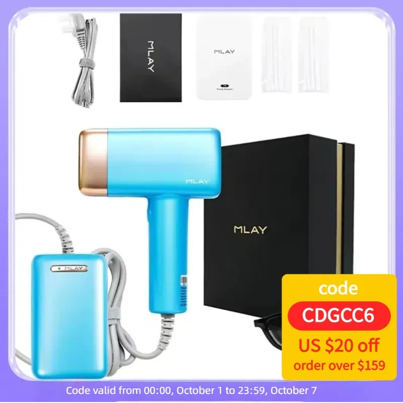 

Лазерный эпилятор MLAY IPL 500000, безболезненный эпилятор для тела, бикини, 5 уровней