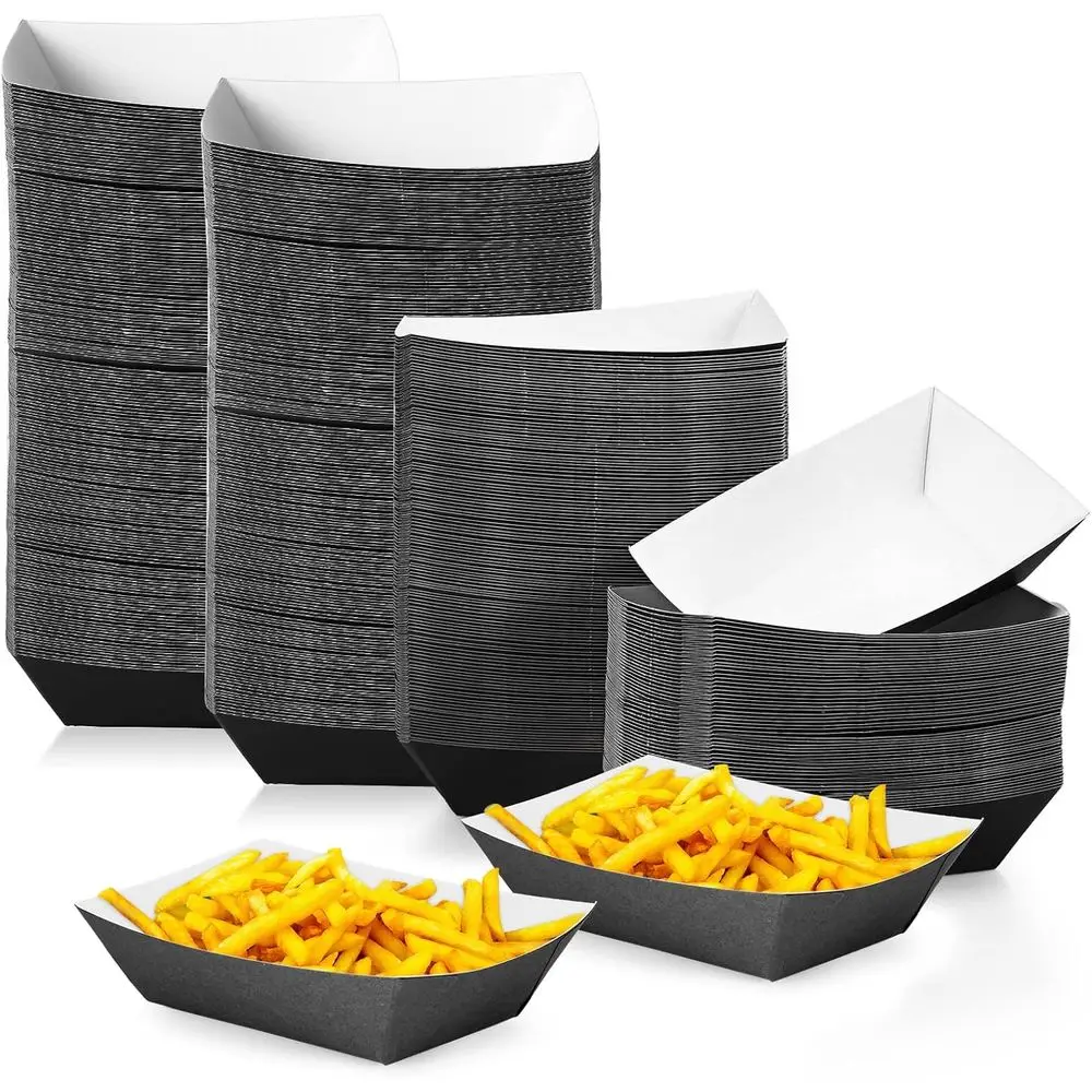 

300 шт. бумажные лодки для еды, лотки для начо, одноразовые лодки, держатель для фаст-фуда, держатель для хот-догов, бумажная корзина для футбола, дня рождения