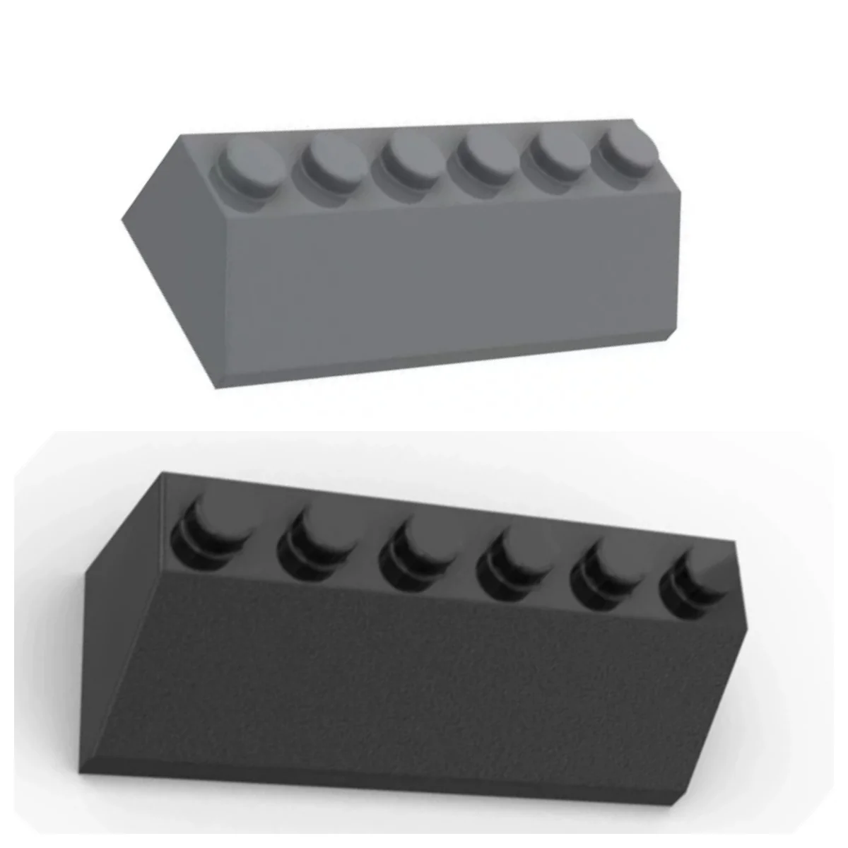 15pcs MOC compatible 23949 building block parts 2X6 slope face brick DIY technology loose parts
