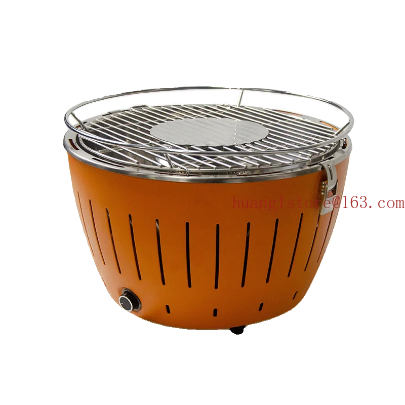household lotus stove barbecue iron rack portable with fanSmokeless and heat-resistant barbecue grill with charcoal grill