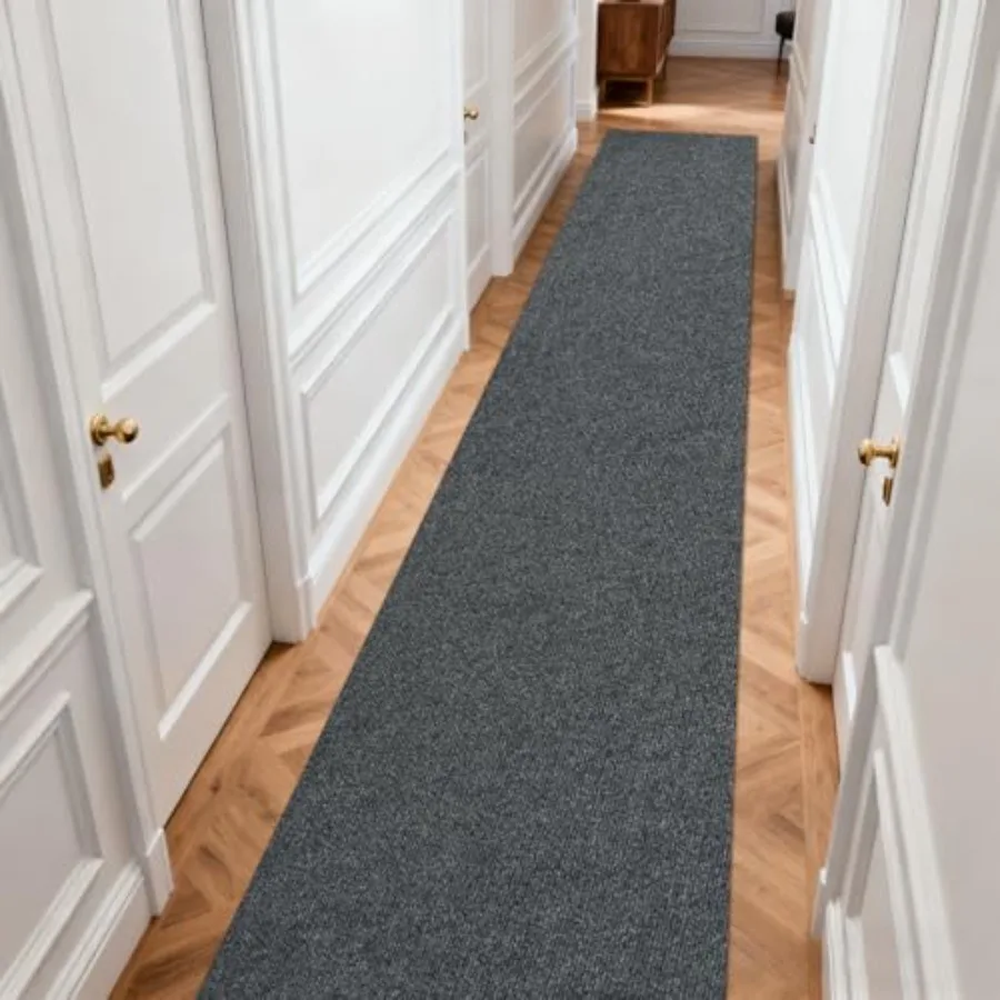 

Коврик-дорожка Runner Rugs 2'11 x 16'5, нескользящий, для входной двери, толщина 0,25 дюйма, для использования внутри и снаружи помещений, с резиновой подложкой, водонепроницаемый.