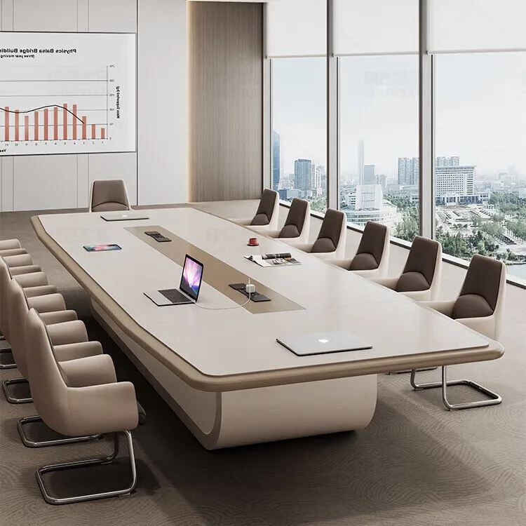 페인트 컨퍼런스 롱 심플 데스크 라이트 럭셔리 조합