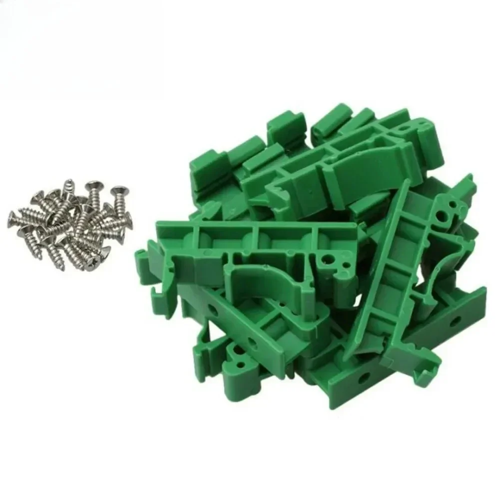 10er-Set DRG-01 PCB für DIN 35 Schienenmontage Halterungsadapter Leiterplattenhalterung Trägerclips Verbinder-A22U