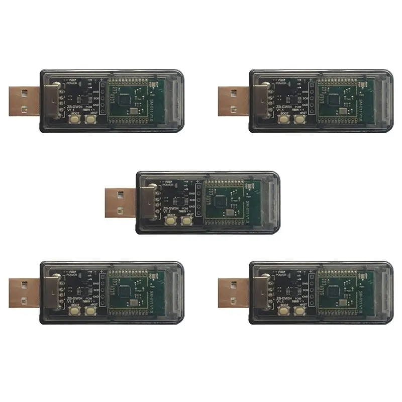 5x-zigbee-30-silicon-labs-mini-efr32mg21-modulo-chip-usb-dongle-gateway-universale-open-hub-zha-ncp-openhab