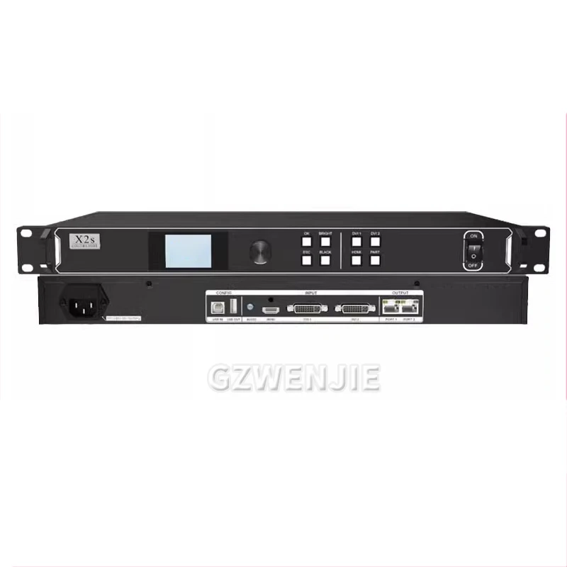 X2s Video Processor RGB Full Color Module Indoor LED Display Screen Video Wall Controller USB Port Supports HDMI DVI